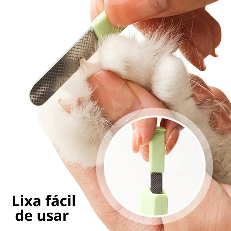 Kit Cortador de Unhas com Lixa para Cães e Gatos