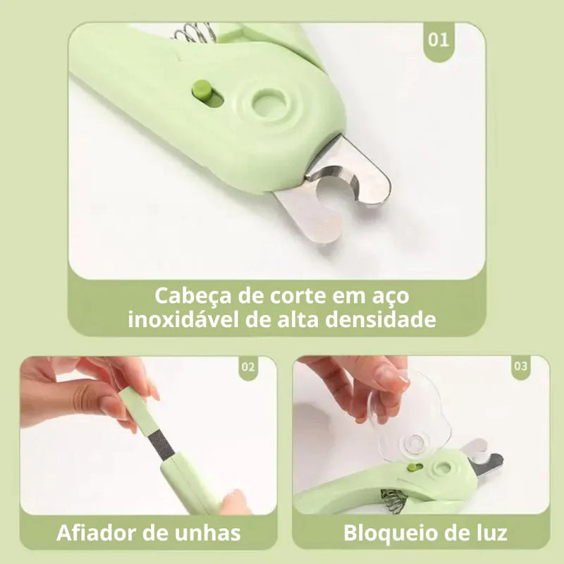 Kit Cortador de Unhas com Lixa para Cães e Gatos